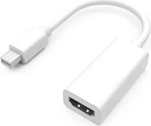 Thunderbolt Mini DisplayPort to HDMI-compatible Passive Converter - Mini DP to HDMI-compatible Adapter - 1920x1080p - MDP to HDMI-compatible -White