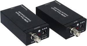 1080P HDMI Over Single Coaxial Extender (Transmitter + Receiver) with IR Coaxial Cable, Signal Range up to 100m