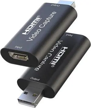 HDMI Video Capture Card, 4K HDMI to USB Capture Card Full HD 1080P 30fps, Record via DSLR, Camcorder, Action Cam for Live Streaming, Compatible with Nintendo Switch, PS4, Xbox One, PC