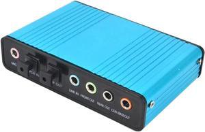 Live Sound Card, USB 6 Channel 5.1/7.1 Surround External Sound Card PC Laptop Desktop Tablet Audio Optical Adapter Card Recording K Song