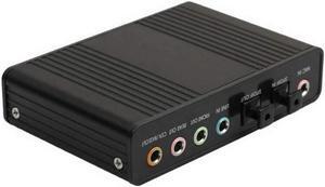 Sound Card,Optimal 6 Channel External Sound Card USB 2.0 External 5.1 Surround Sound Optical S/PDIF Audio Sound Card Adapter