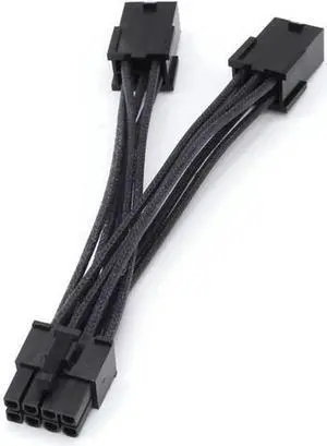 6 Pin to 8 Pin PCIe Express Power Adapter Cable GPU Video Graphics Card Power Cable, 5.5 Inches/14CM (5pcs)