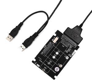 Add On Card SSD MSATA & M.2 SSD USB Adapter MSATA NGFF M.2 Adapter USB SATA Cable USB M.2 Card Adpater for PC Desktop
