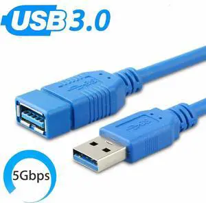 10FT Super Speed USB 3.0 Type A Male to Female Extension Cable For Laptop PC 10FT Super Speed USB 3.0 Type A Male to Female Extension Cable For Laptop PC