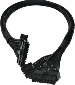 (24-INCH) ATX 24(20+4)-Pin to 18-Pin + 10-Pin Extension Modular PSU for Seasonic M12II Evo Series 520, 620, 650, 750, 850
