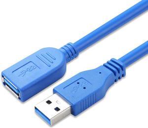 USB 3.0 Extension Cable 5ft, USB 3.0 Extension Cable - A-Male to A-Female for USB Flash Drive, Card Reader, Hard Drive, Keyboard, Mouse, Printer, Camera