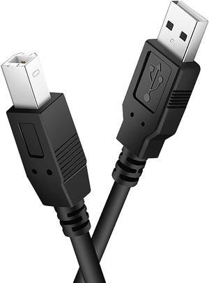 6-Feet USB B MIDI Cable for Instruments, USB 2.0 Type A to Type B Printer Cable Cord Compatible with Piano, Midi Controller, Midi Keyboard, Audio Interface Recording, USB Microphone and More