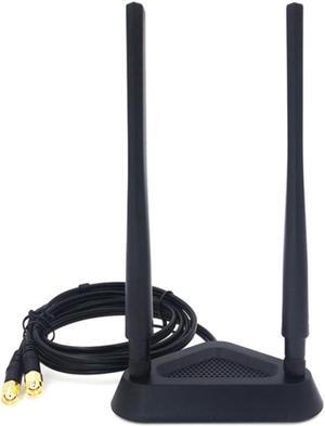 2.4G/5G Dual Frequency Extension Cable Antenna Wifi Router Wireless Network Card 8Db Sma Antenna Magnetic Suction Base