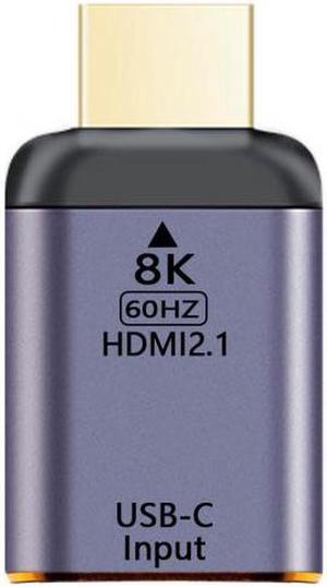 USB-C Type C Female Source to HDMI Sink HDTV Adapter 8K@60hz 4K@120hz for Tablet Phone Laptop