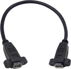 Mini Displayport Female to Mini Displayport Female Panel Mount 4k Mini Dispalyport Cable 30cm Not for Thunderbolt 3
