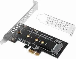 M.2 NVME Adapter M.2 SSD to PCIE 3.0 X1 Expansion Card Converter Riser Card M Key Connector for M2 NGFF NVMe SSD hard drive