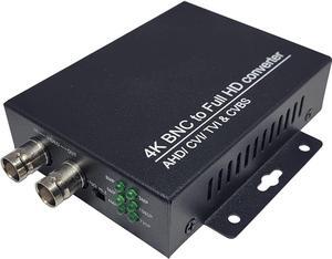 101AV 4K HD BNC to FHD HDMI Video Converter for Monitors & DVRs, converts HD-TVI/AHD/CVI & Composite Video Signal/CVBS from BNC Video Signal to HDMI