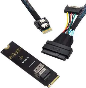 Mainboard SSD Slimline SAS PCIe SSD Adapter NGFF M-Key NVME to SFF-8654 to U.2 U2 SFF-8639 NVME PCIe SSD Cable