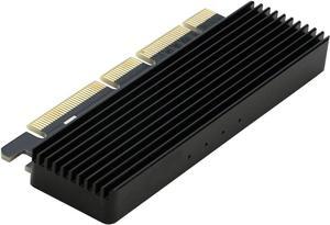 NVMe PCIe Adapter, M.2 NVMe to PCI-e x4/x8/x16 Card with Heat Sink for M.2 (M Key) SSD 2280/2260/2242/2230 [Upgraded]