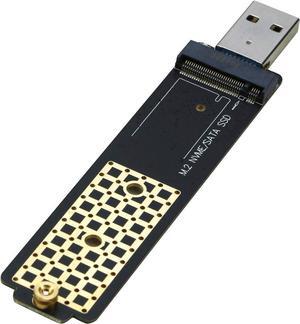 M.2 to USB Adapter, NVMe to USB 3.1 Reader Card Compatible with Both NVMe (PCI-e) M Key SSD & (B+M Key SATA Based) NGFF SSD