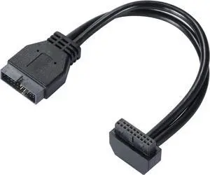 USB Extension Cable USB 3.0 Motherboard Front 19 Pin Male to Female Extension Cable High Speed Connection (The Interface Faces Outward)