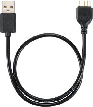 Motherboard USB 2.0 9-PIN to USB A Header Cable,USB 9PIN Header Extension Cable Adapter for USB Device