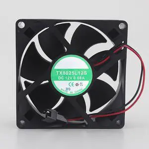 TX8025L12S 12V 0.08A 8025 8cm Silent Inverter Cooling Fan