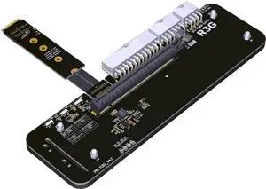 M.2 Key M NVMe External Graphics Card Stand Bracket R43SG 64Gbs with PCIe4.0 x4 Riser Cable 25cm 50cm for Graphics Card After 1660 (R43SG 50CM)