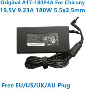 Chicony 19.5V 9.23A 180W Charger A17-180P4A AC Power Adapter For CLEVO P950HR N850HP6 MSI GS63VR GE72VR GS65 A15-180P1A