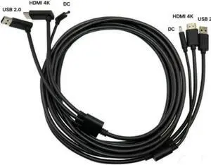 For HTC Vive 3-in-1 Accessories Replacement Cable HDMI 5M, USB, Power VR games