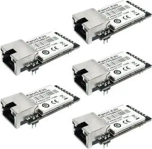 Eport-E20 Network Server Port FreeRTOS TTL Serial to Ethernet Embedded Module DHCP 3.3V DHCP TCP IP Telnet Converter MCU (5pcs)