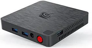 T4 PRO Mini PC, Mini Desktop Computer with Apollo Lake N3350, 4GB LPDDR3 + 64GB EMMC, 2.4G / 5.8G WiFi, BT 4.0, 1000 Mbps LAN, Dual HDMI, Windows 10, WOL, Auto Power On