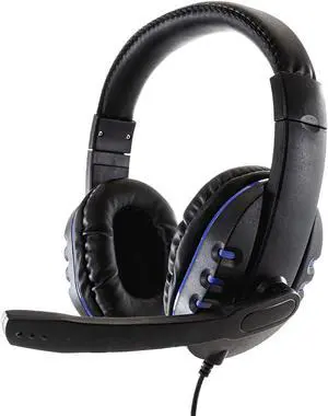 Gamefitz Wired Stereo Gaming Headset for Playstation, Black - Lightweight