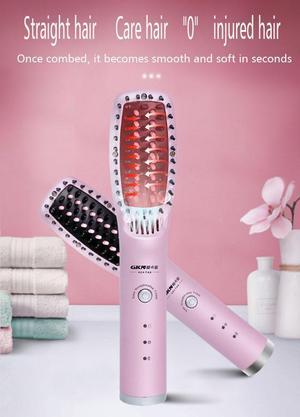 Negative ion hair comb--GKN gkano straight hair comb negative ions do not harm hair straight curl dual-use Lazy Electric Curling Iron Hair straightener