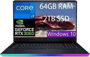 MSI GE76 Raider 17 Gaming Laptop 173 FHD 1920 x 1080 144Hz Intel Core i711800H 8 Core NVIDIA GeForce RTX 3060 6GB 64GB DDR4 2TB PCIe SSD WiFi6 Windows 10