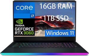 MSI GE76 Raider 17 Gaming Laptop 173 FHD 1920 x 1080 144Hz Intel Core i711800H 8 Core NVIDIA GeForce RTX 3060 6GB 16GB DDR4 1TB PCIe SSD WiFi6 Windows 11