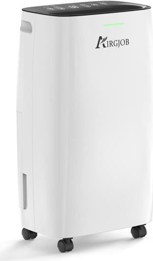 AIRGJOB 32-Pint Dehumidifier for Basement and Large Room - 2000 Sq. Ft Dehumidifiers for Basement Home Bathroom Bedroom Multi-functional Dehumidifier with Drain Hose