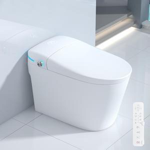 Yulika Smart Toilet Auto OpenClose Lid Toilet with AutoFlush Heated Seat with Warm Water Sprayer and Dryer Builtin Water Tank