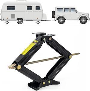 Scissor Jacks for RV Camper Trailer | J-5000 Stabilizer Leveling Effortless Heavy Duty 5000 lbs Trailer Jack | Convenient Trailer Jack Stand and Stabilizer Jacks with 24 Inch Height