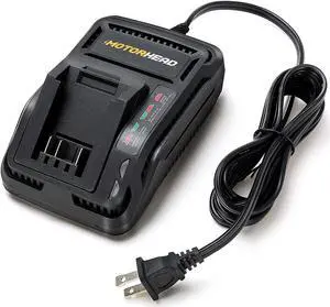MOTORHEAD 20V ULTRA Lithium-Ion 1-hr Quick Charger, Features Overcharge and Over Heat Protection, Charges All 20V ULTRA Platform Tools, Battery Not Included, USA-Based
