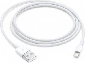 PremiumTech USB-A to 8 Pin Lightning Cable - 3 Feet White Durable Charging and Data Sync Cord for Cell Phones