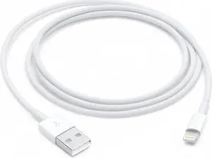 YUEYAWAN USB-A to Lightning 3-Foot Durable White Cable for Apple Devices  Optimal Length, Minimalist Design, Universal Compatibility