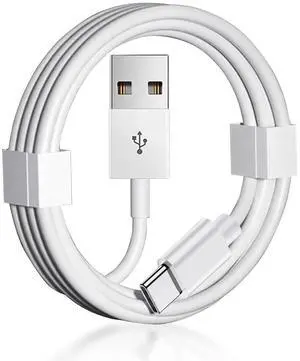 USB A to USB Type C Cable  3FT, Fast Charging & Data Sync, Universal Compatibility  White