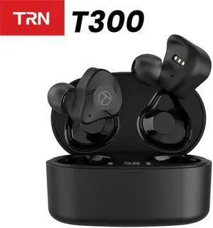 TRN-auriculares inalámbricos T300 TWS con Bluetooth, audífonos intrauditivos de alta fidelidad resistentes al agua IPX5, 2BA + 1DD