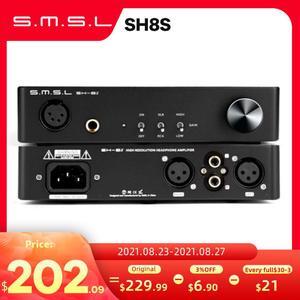 SMSL SH-8S Hi-Res amplificador de auriculares de 6,35mm amplificador RCA XLR equilibrada/desequilibrado ajustable de ganancia SH8S Amp