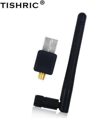TISHRIC 150Mbps Mini USB WIFI Adapter Wireless Network LAN Card 802.11n/g/b WIFI Antenna Receiver For WindowsXP/7 Vista Linux