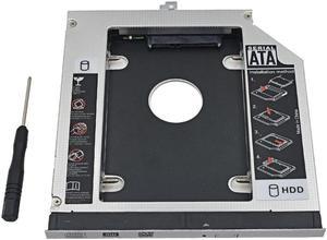 Aluminum 2nd HDD Caddy 12.7mm SATA 3.0 2.5" For Dell Latitude  E5400 E5410 E5420 E5500 E5510 E5520 Hard Drive Enclosure Box