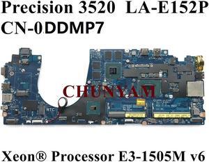LA-E152P E3-1505M V6 CPU Dell Precision 3520 Workstation Laptop Motherboard CN-0DDMP7 DDMP7 Mainboard 100% Tested