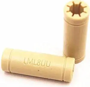 Funssor 1pcs Solid Polymer LM8UU Linear Bearings Bushing LM8LUU 8MM Prusa Mendel DIY CNC Motion LML8UU 8*15*45 mm