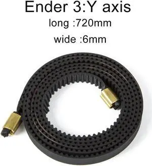 X+Y Axis Synchronous Belt Gt2-6Mm X 765MM+Y 720MM Closed-Loop Timing Belt Terminal For Ender-3/Ender-3 Pro 3D Printer