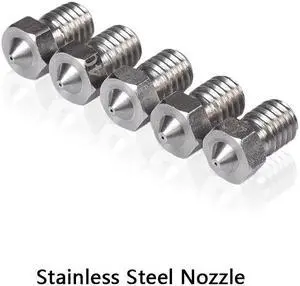 5/10pcs 3D Printer Parts 3D V6 Extra j-head Nozzle Stainless Steel Nozzle 0.25mm/0.4mm/0.8mm for 1.75/3.0 for 3D printer parts