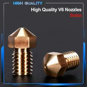 V6 Nozzle Brass 1.75 0.4mm nozzle M6 3D Printer Parts For E3D V6 Dragon Hotend Titan MK8 Extruder ender 3 V2
