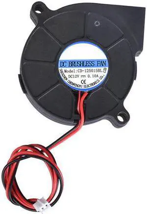3D Printer Parts 5015 Blower Fan 12V 24V 0.1A Turbo cooling fan 5cm 50x50x15mm 5015/4010/3010 5V Black Plastic Fans For Extruder
