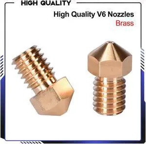 V6 Nozzles Brass 3D Printer Parts 0.2mm nozzle For E3D V6 J-Head Hotend Titan Extruder MK8 Ender 3 cr10 Upgrade Kit