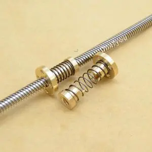 Fussor 1 PCS TR8x8 Anti-backlash Spring loaded Nut For 8mm Acme threaded Rod Lead screws